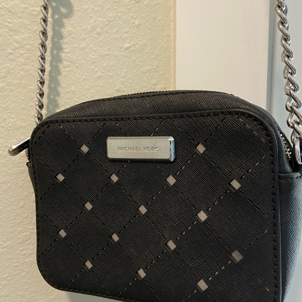 Michael Kors black crossbody purse